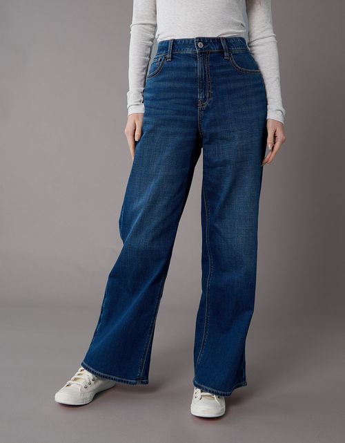 Jean Baggy Wide-Leg de Tiro Alto Ae