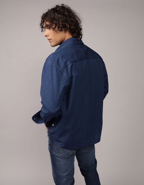 Camisa en Denim Relaxed Fit Ae
