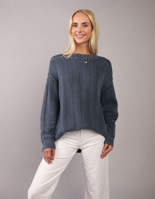 Suéter Oversized de Cuello Redondo Ae