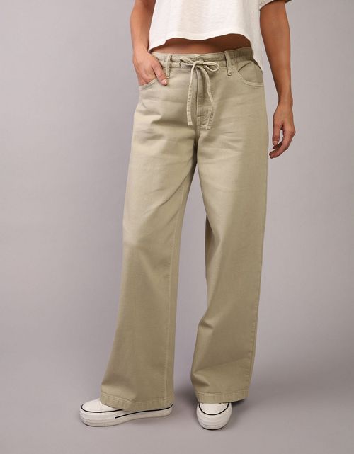 Pantalón Wide-Leg de Tiro Bajo Ae