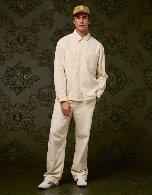 Ae x Tru Kolors Camisa de Twill Manga Larga