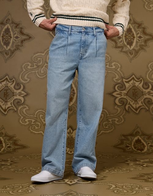 Ae x Tru Kolors Pantalón en Denim Pleated