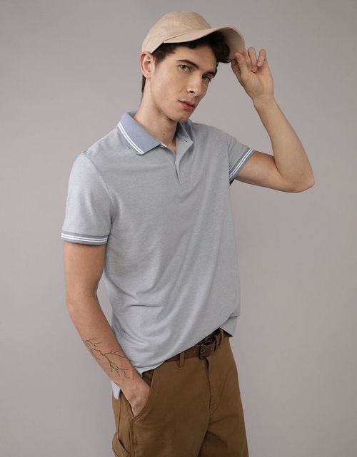 Camiseta Polo de Pique Slim Fit Ae