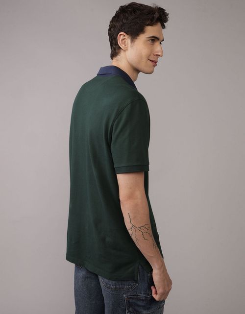 Camiseta Tipo Polo Slim Fit Ae
