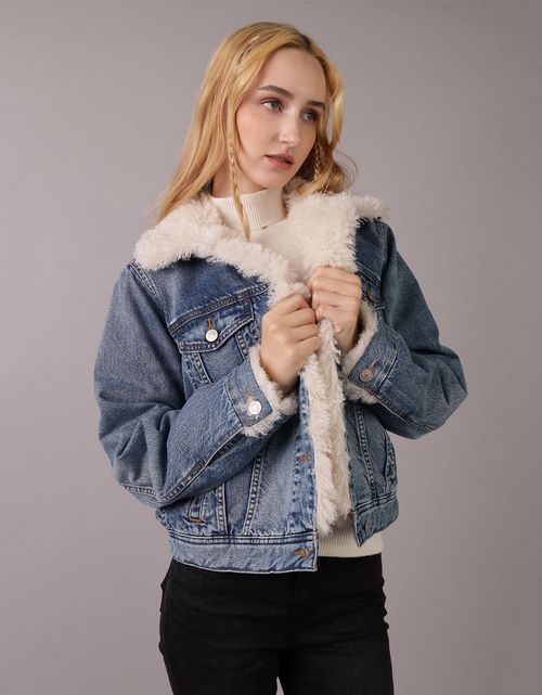 Chaqueta en Denim de Sherpa Ae