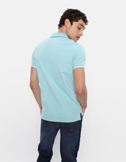 Camiseta Polo de Pique Slim Fit Ae