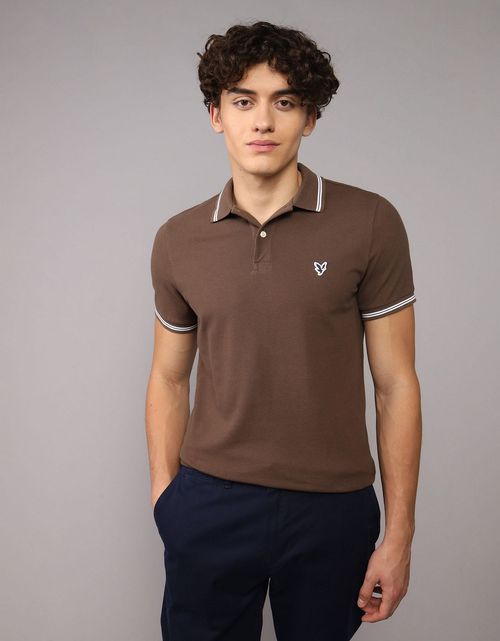 Camiseta Polo de Pique Slim Fit Ae