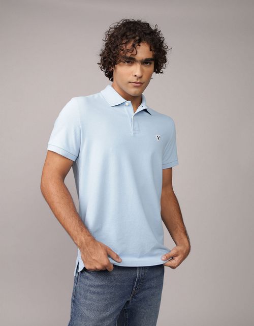 Camiseta Tipo Polo Slim Fit Ae
