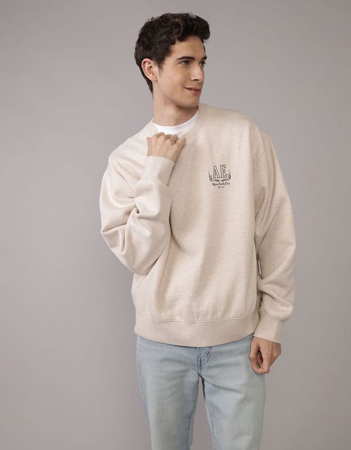 Sudadera gráfica con cuello redondo