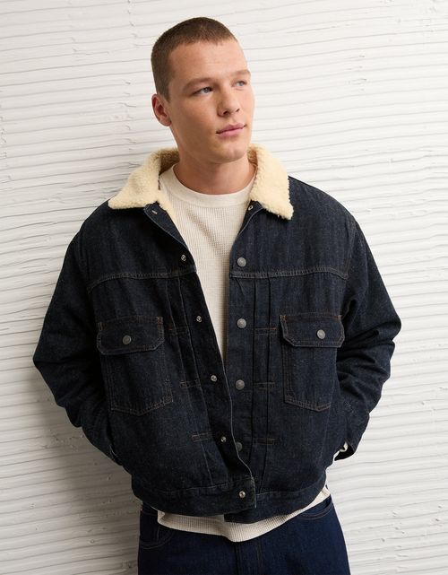 Chaqueta Denim Sherpa para Hombre