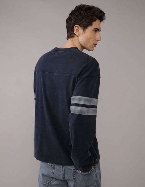 Camiseta Gráfica de Fútbol de Manga Larga Ae