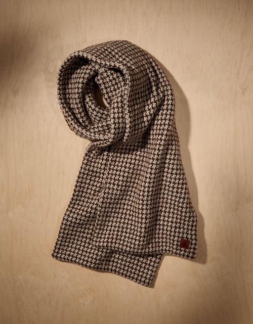 Bufanda de punto con diseño de pata de gallo Ae x tru Kolors.