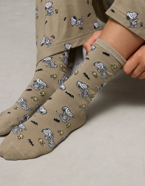 Calcetines de tripulación Snoopy Momia