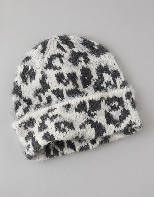 Gorro con estampado de leopardo