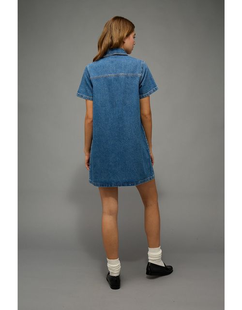 Vestido Camisero de Mezclilla Ae Mini