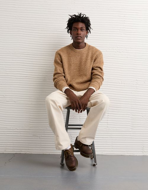 Suéter acogedor de cabaña.