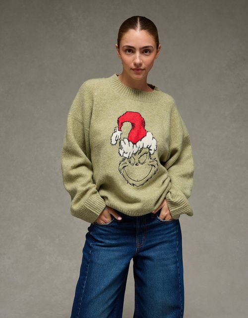 Suéter Gráfico Oversized Grinch de AE