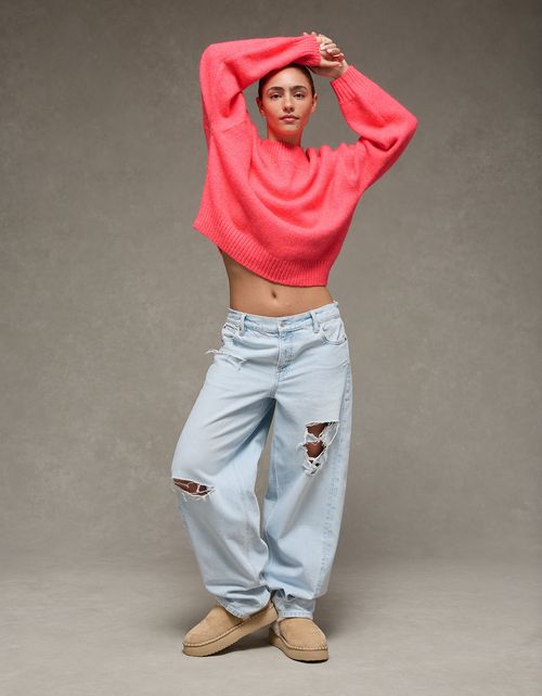 Suéter recortado para detener la nieve de Ae.