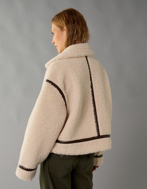 Chaqueta Bomber Recortada de Pana Ae