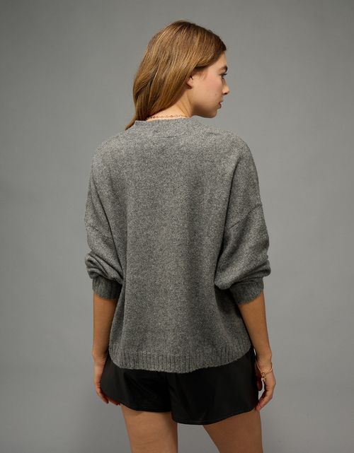 Cardigan con lazo al frente Ae Whoa tan suave.