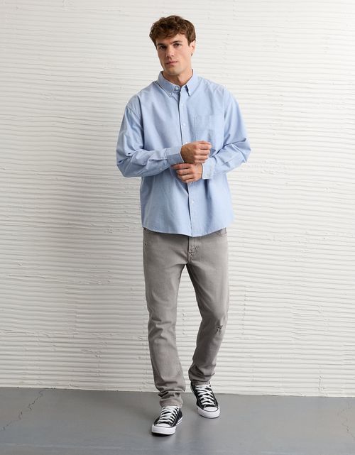 Jeans ajustados atléticos rasgados Easyflex para hombre.