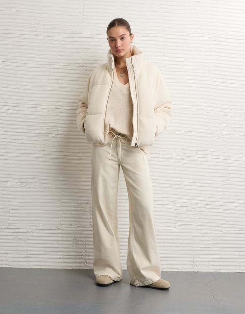 Chaqueta Acolchada Recortada Ae