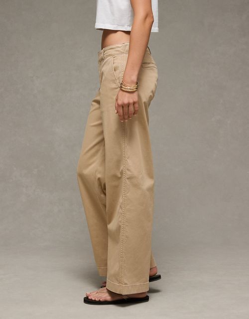 Pantalón Chino Wide-Leg de Tiro Bajo Ae