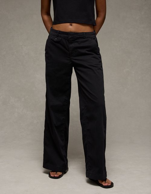 Pantalón Chino Wide-Leg de Tiro Bajo Ae