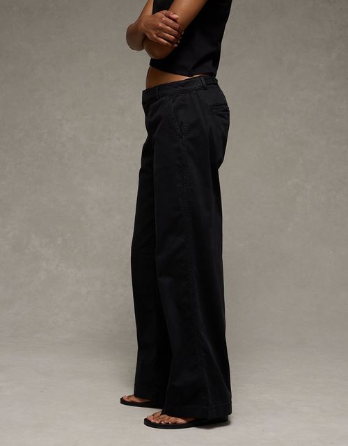 Pantalón Chino Wide-Leg de Tiro Bajo Ae