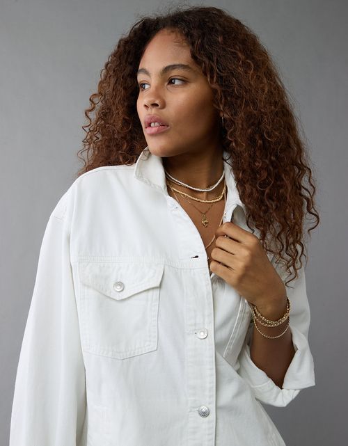Chaqueta Denim Boyfriend Oversize Ae