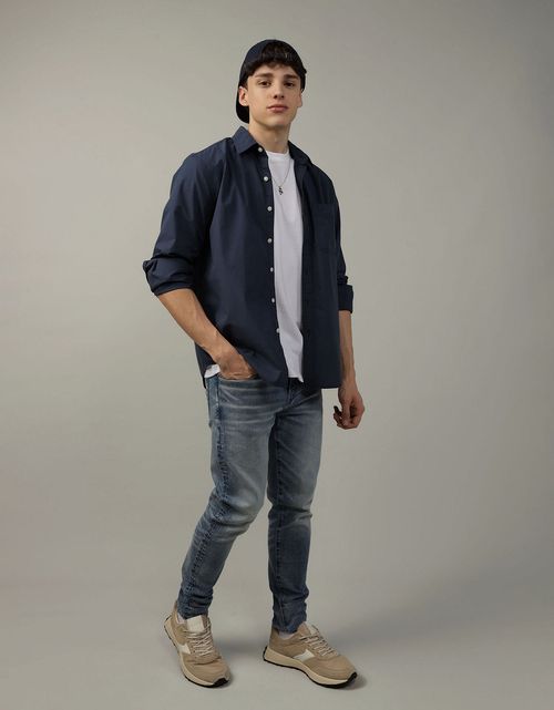 Camisa de botones Ae en Popelina