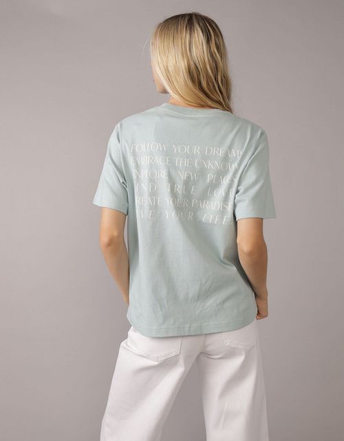 Camiseta gráfica de destino Oversized de Ae