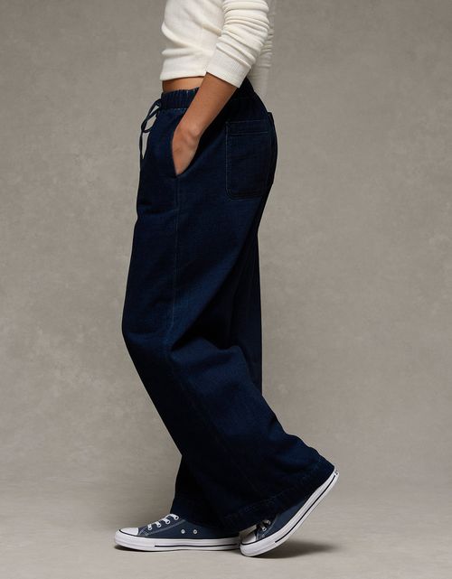Jean Wide Leg de tiro bajo Ae.