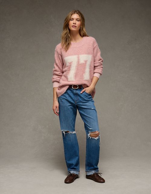 Suéter Oversized Cuello Redondo Ae