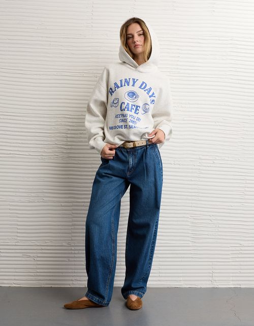 Buzo con Gráfico y Capucha Ae