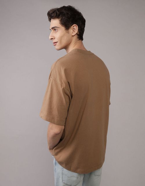 Camiseta Oversized Cuello Redondo Ae