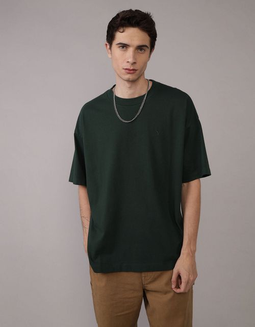 Camiseta Oversized Cuello Redondo Ae