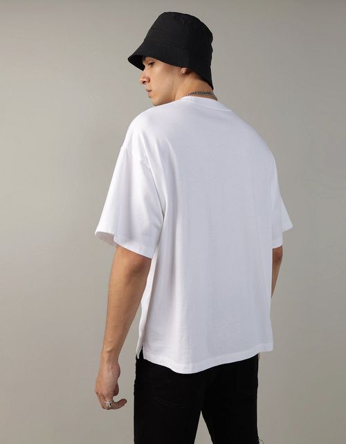 Camiseta Oversized Cuello Redondo Ae