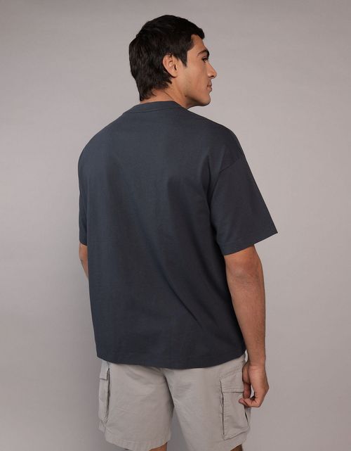 Camiseta Oversized Cuello Redondo Ae