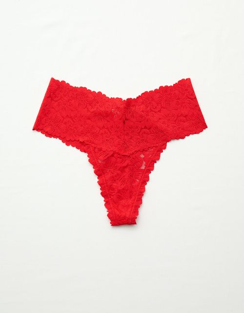 Thong Show Off Rosey en encaje By Aerie