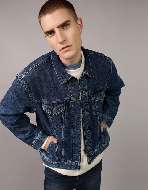 Chaqueta Trucker en denim de Hombre