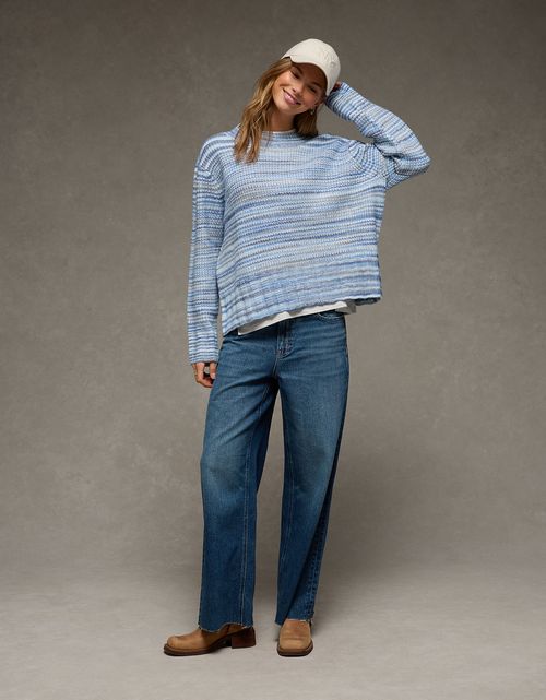Suéter Oversized Cuello Redondo Ae