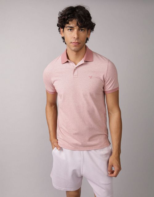Camiseta Tipo Polo Slim Fit Lived-In Ae
