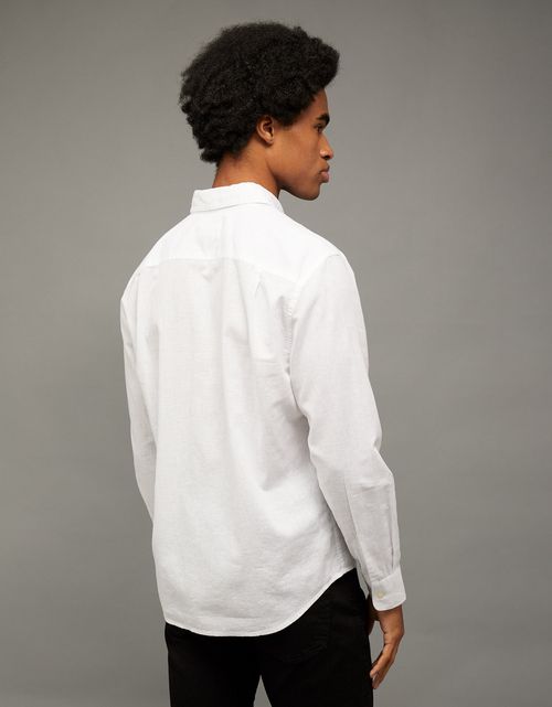 Camisa de Lino con Botones Ae