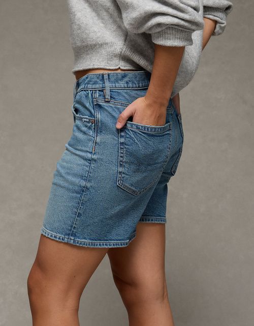Short en Denim de Tiro Alto Ae