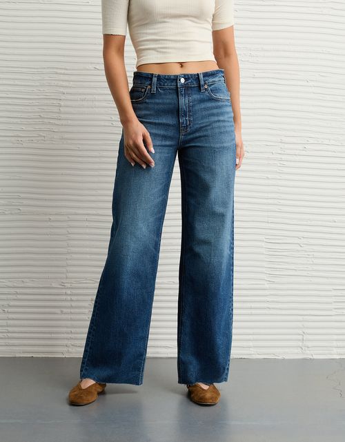 Jean Baggy Wide Leg de Tiro Alto Ae