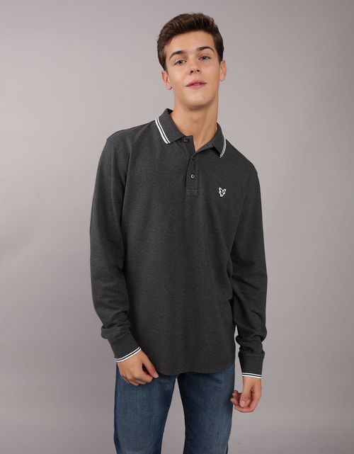 Camiseta Tipo Polo Piqué Ae