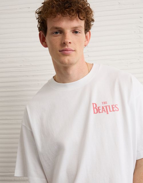 Camiseta Gráfica de los Beatles Ae Boxy