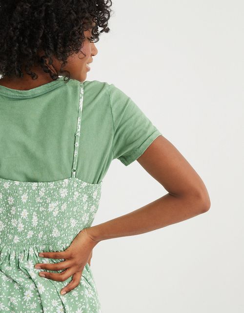 Camiseta Aerie cuello redondo desgastado