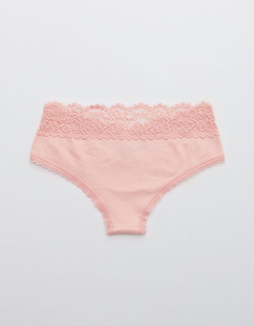 Undies Aerie en algodón con encaje deshilado